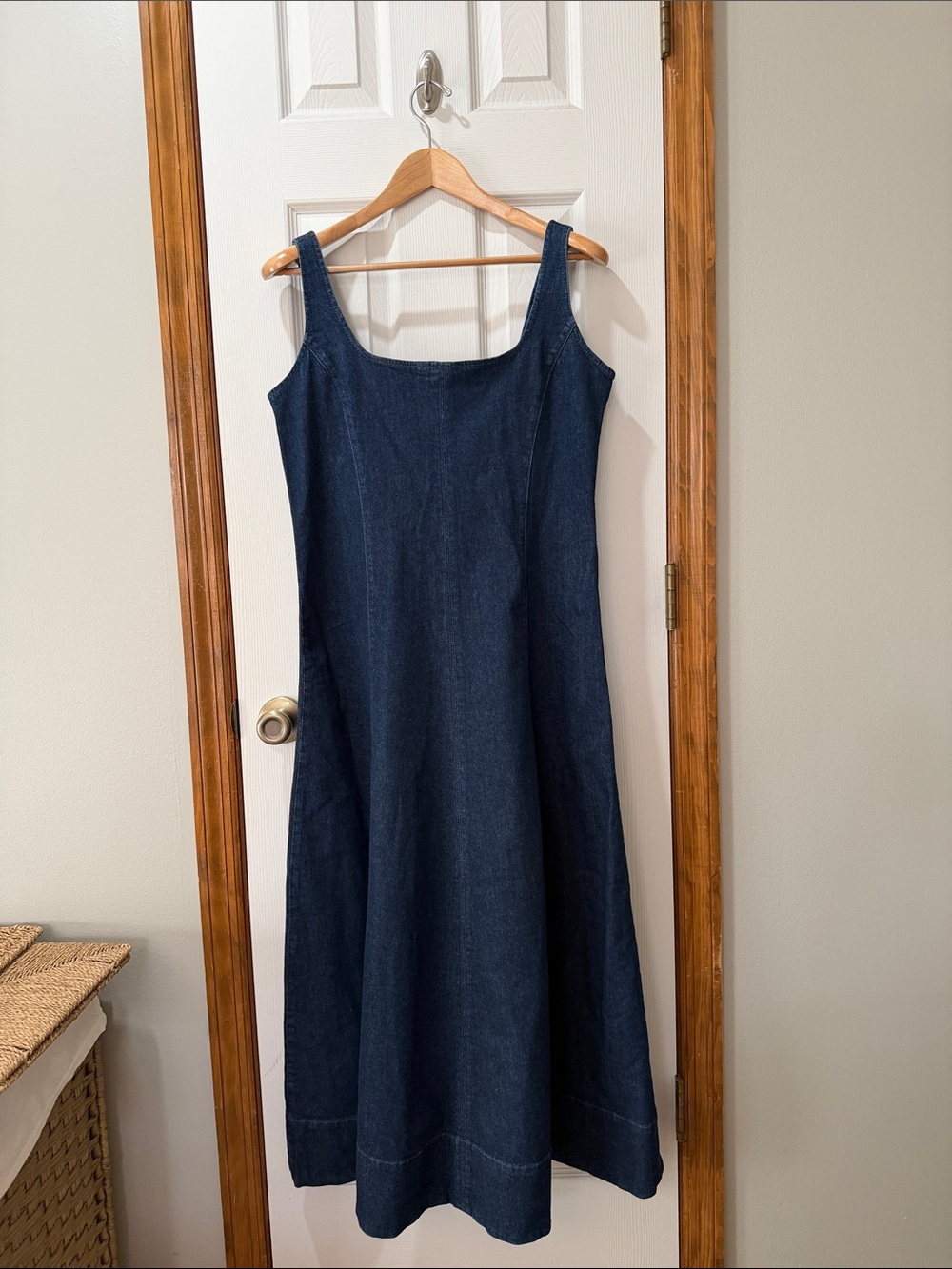 Gap Navy Denim A-Line Dress